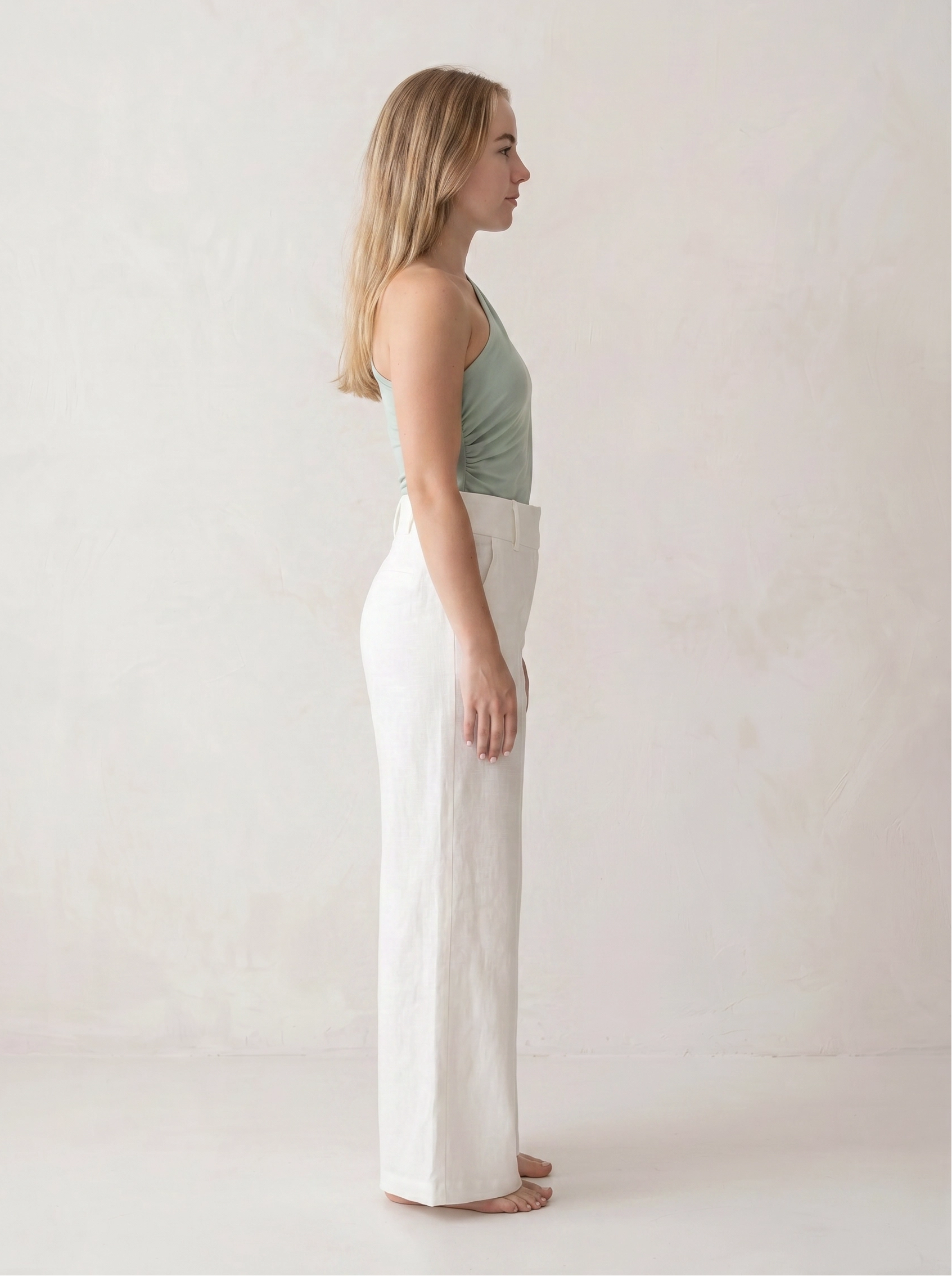 Linen Wide-Leg Petite Trouser
