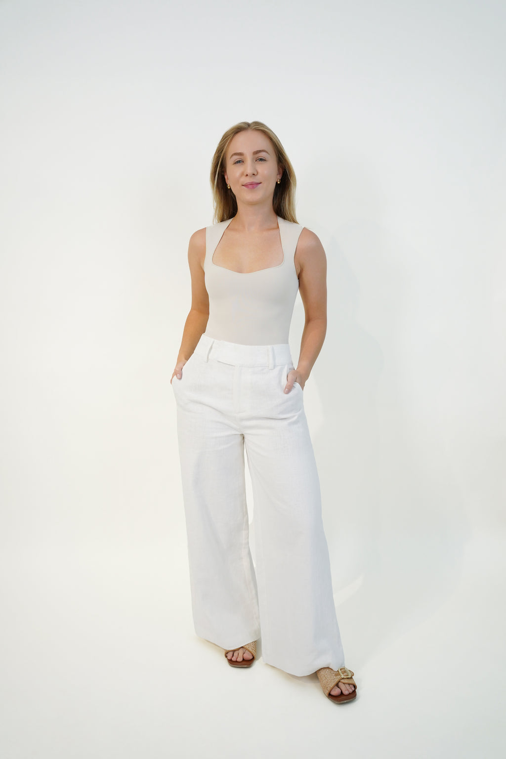 Premium Petite Linen Trouser