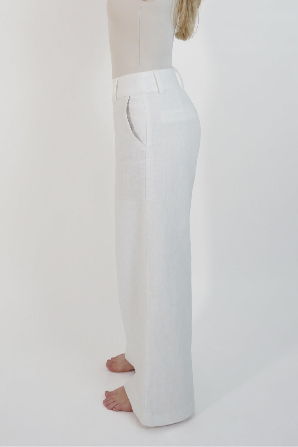 Premium Petite Linen Trouser