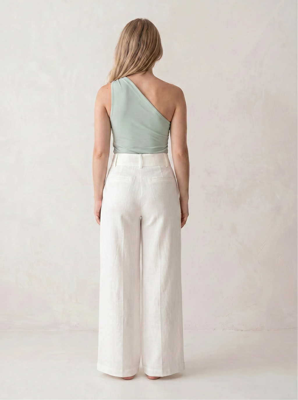 Linen Wide-Leg Petite Trouser